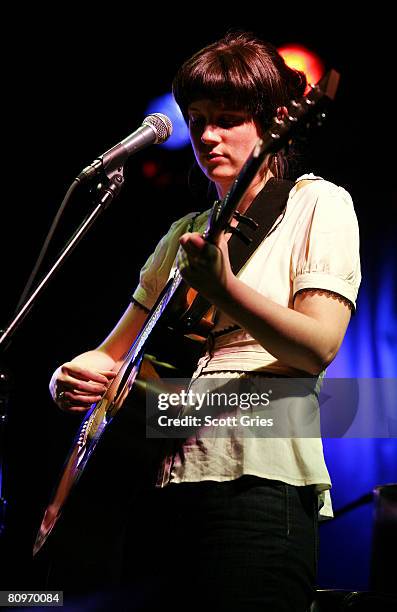 Musician Meaghan Smith performs at the Tribeca ASCAP Music Lounge held at the Canal Room during the 2008 Tribeca Film Festival on May 2, 2008 in New...