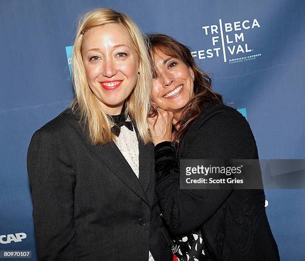 Musician Anya Marina and Loretta Munoz of ASCAP pose at the Tribeca ASCAP Music Lounge held at the Canal Room during the 2008 Tribeca Film Festival...