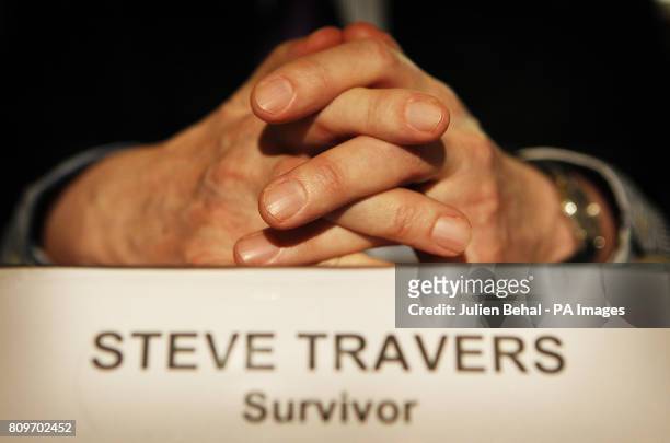 Survivor Steve Travers who joined family members and other survivors of the Miami Showband attack at a press conference in Dublin, after receiving a...