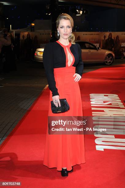 Gillian Anderson arriving for the UK premiere of Mission:Impossible Ghost Protocol, at the BFI IMAX, Waterloo, London.