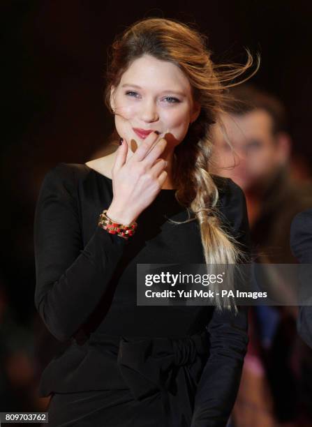 Lea Seydoux arriving for the UK premiere of Mission:Impossible Ghost Protocol, at the BFI IMAX, Waterloo, London.