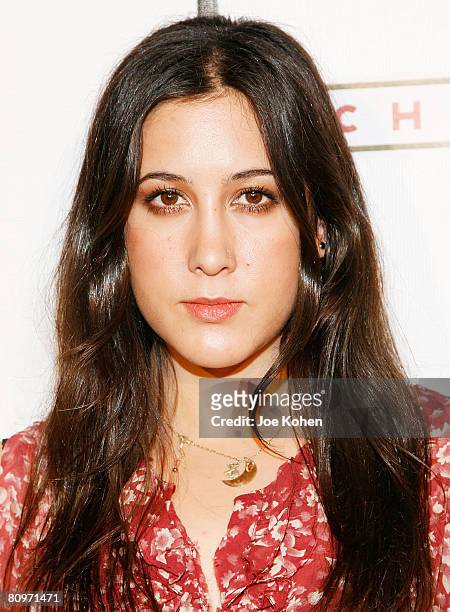 Singer Vanessa Carlton arrives at the Breaking the Band Concert during the 7th Annual Tribeca Film Festival at Webster Hall on May 2, 2008 in New...