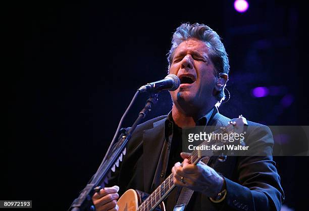 Musician Glenn Frey of the Eagles performs during day 1 of Stagecoach, California's Country Music Festival held at the Empire Polo Field on May 2,...