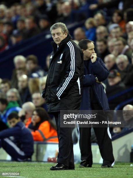 West Bromwich Albion's Roy Hodgson looks on during the FA Cup, Third Round match at The Hawthorns, West Bromwich.