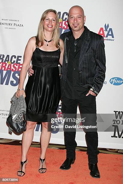 Comedian Howie Mandel and wife Terry Soil attend the 15th annual Race to Erase MS event at the Hyatt Regency Century Plaza Hotel on May 2, 2008 in...