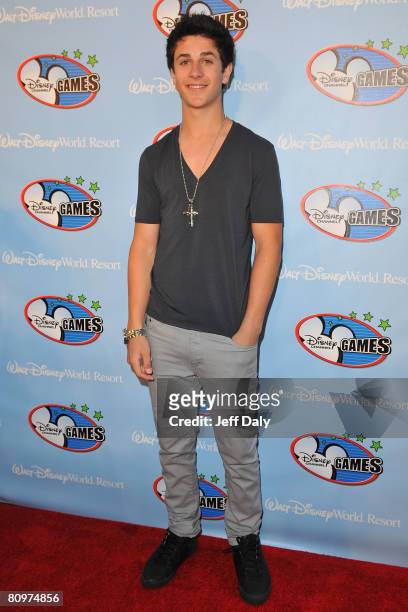 Actor David Hernie appears on the red carpet for the 2008 Disney Channel Games at Epcot Center in Walt Disney World on May 2, 2008 in Orlando,...