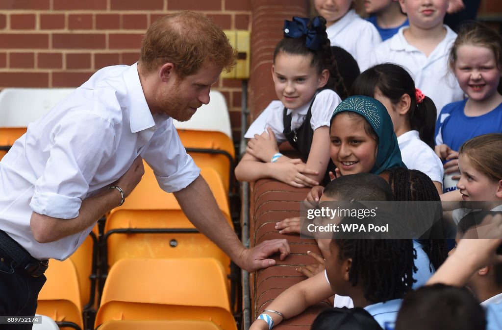 Prince Harry Visits Leeds - Day 1
