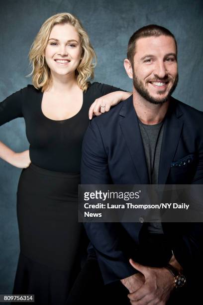 Actors Pablo Schreiber and Eliza Taylor photographed for NY Daily News on April 22 in New York City.