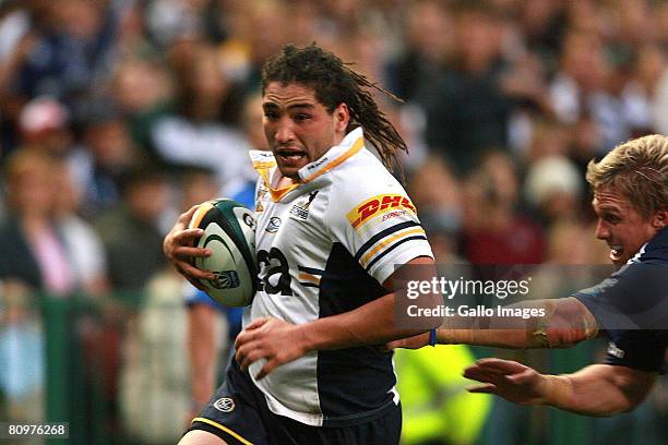 Brumbies' Saia Faingaa during the Super 14 match between Vodacom Stormers and Brumbies at Newlands Stadium on May 03, 2008 in Cape Town, South Africa.