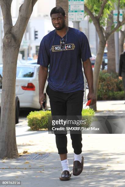 Roy Hibbert is seen on July 5, 2017 in Los Angeles, California.