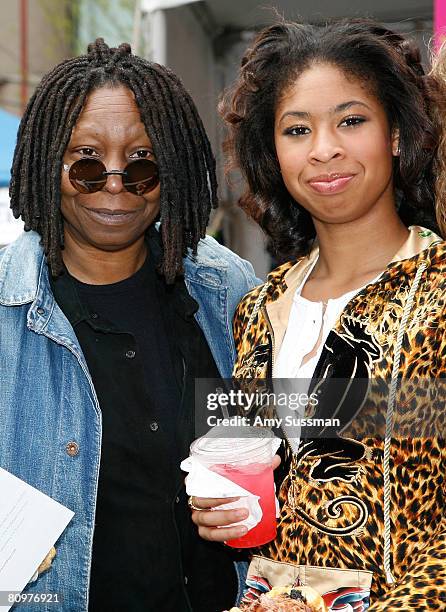 Actress Whoopi Goldberg and granddaughter Amarah Skye Martin attend the Family Festival Street Fair & Tribeca ESPN Sports Day during the 2008 Tribeca...