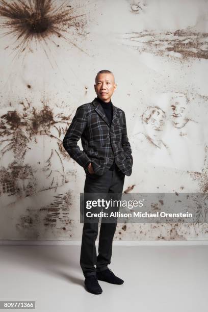 Artist Cai Guo-Qiang is photographed for Wall Street Journal on March 30, 2016 in New York City.