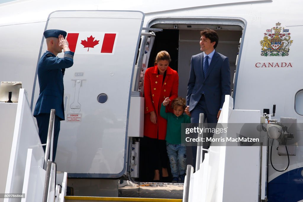 G20 Leaders Arrive For Hamburg Summit