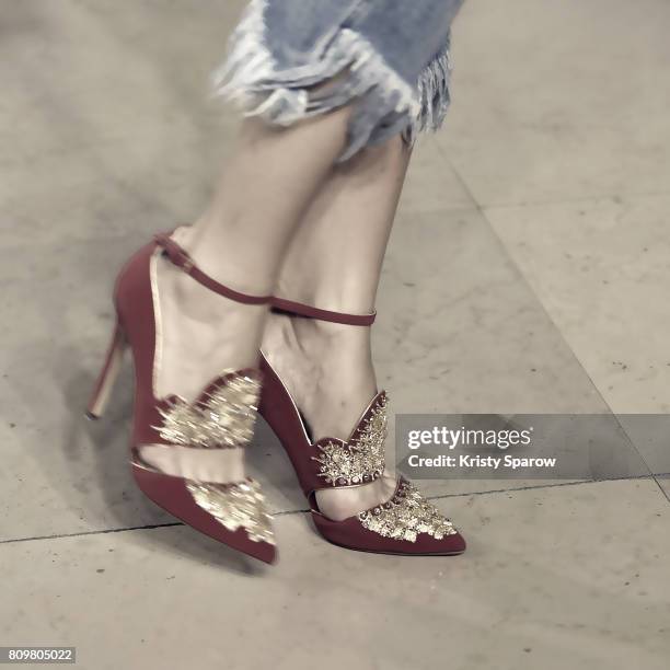 Guest attends the AF Vandevorst Haute Couture Fall/Winter 2017-2018 show as part of Haute Couture Paris Fashion Week on July 2, 2017 in Paris, France.