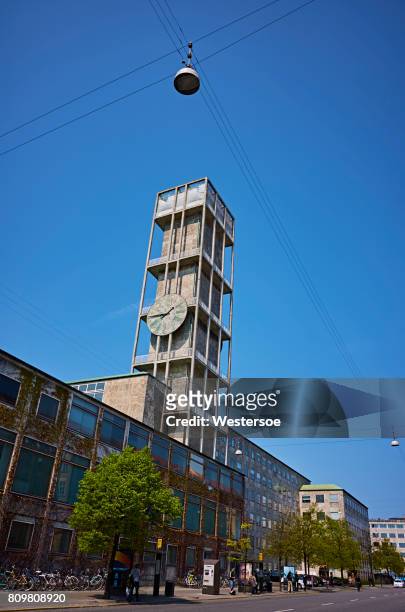 klocktornet i arhus city hall - arhus bildbanksfoton och bilder
