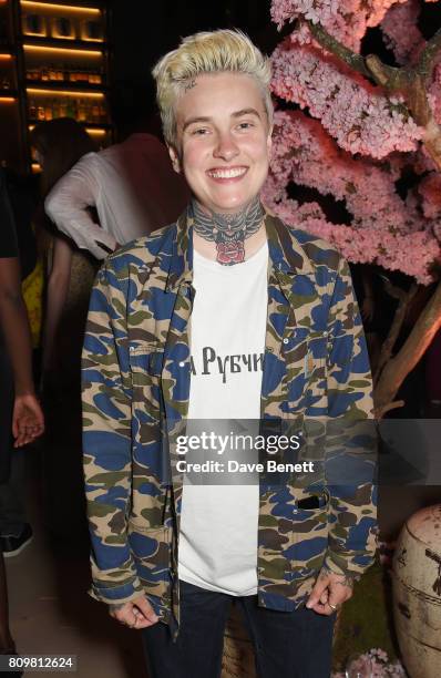 Emily McDonald attends the Warner Music Group and British GQ Summer Party in partnership with Quintessentially at Nobu Hotel Shoreditch on July 5,...