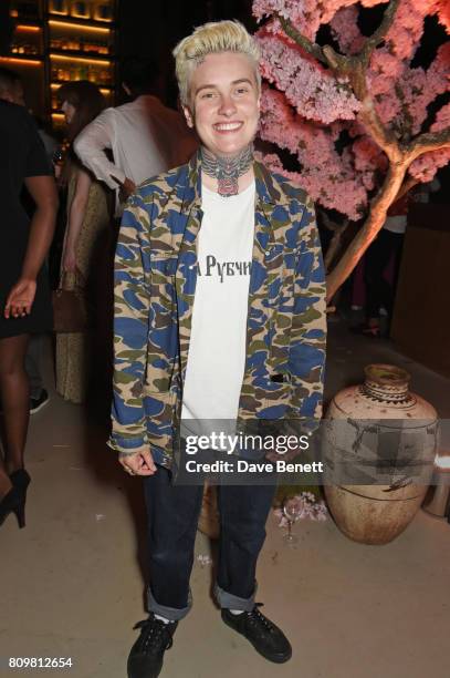 Emily McDonald attends the Warner Music Group and British GQ Summer Party in partnership with Quintessentially at Nobu Hotel Shoreditch on July 5,...