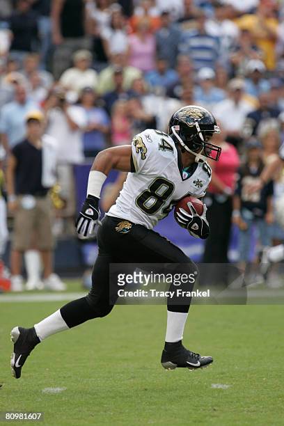 Kickoff returned by Jacksonville Jaguars Jermaine Lewis against the San Diego Chargers October 10. 2004 at Qualcomm Stadium in San Diego, California....