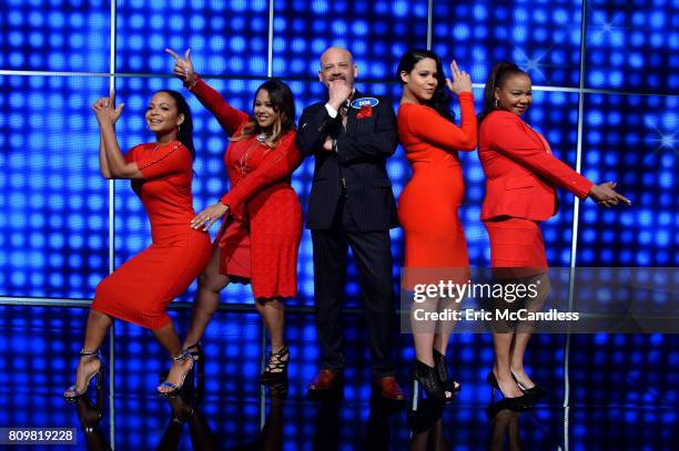 Funny Gals vs Funny Guys and Louie Anderson vs Christina Milian" - The celebrity teams competing to win cash for their charities feature...