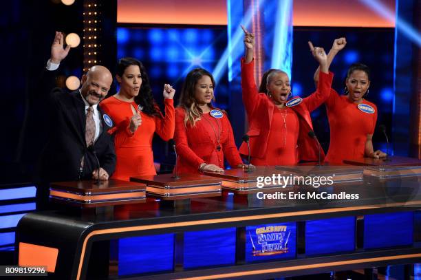 Funny Gals vs Funny Guys and Louie Anderson vs Christina Milian" - The celebrity teams competing to win cash for their charities feature...