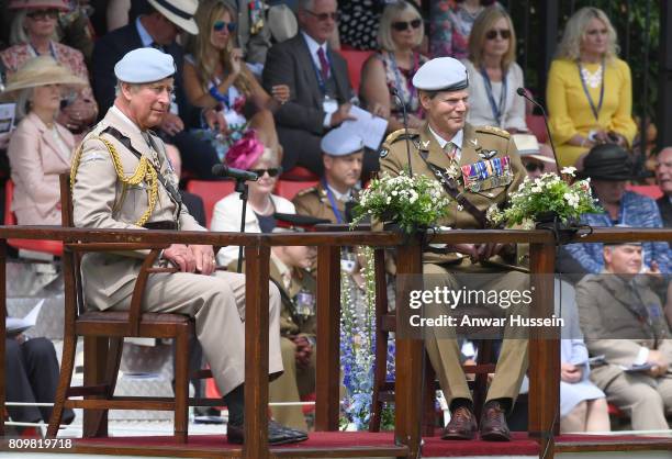 Prince Charles, Prince of Wales, Colonel-in-Chief, Army Air Corps, visits Salisbury Cathedral to celebrate the Army Air Corps' 60th Anniversary and...