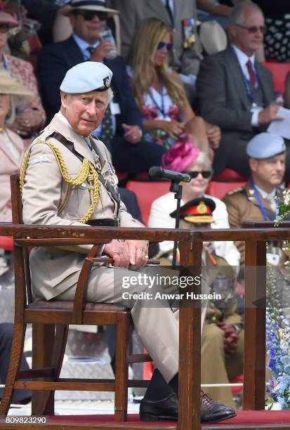 Prince Charles, Prince of Wales, Colonel-in-Chief, Army Air Corps, visits Salisbury Cathedral to celebrate the Army Air Corps' 60th Anniversary and...