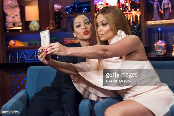 Pictured : La La Anthony and Gizelle Bryant --