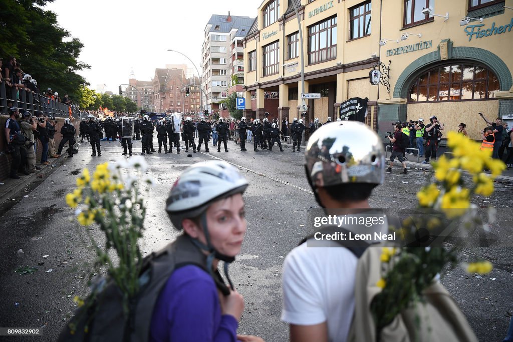 Protesters March During The G20 Summit