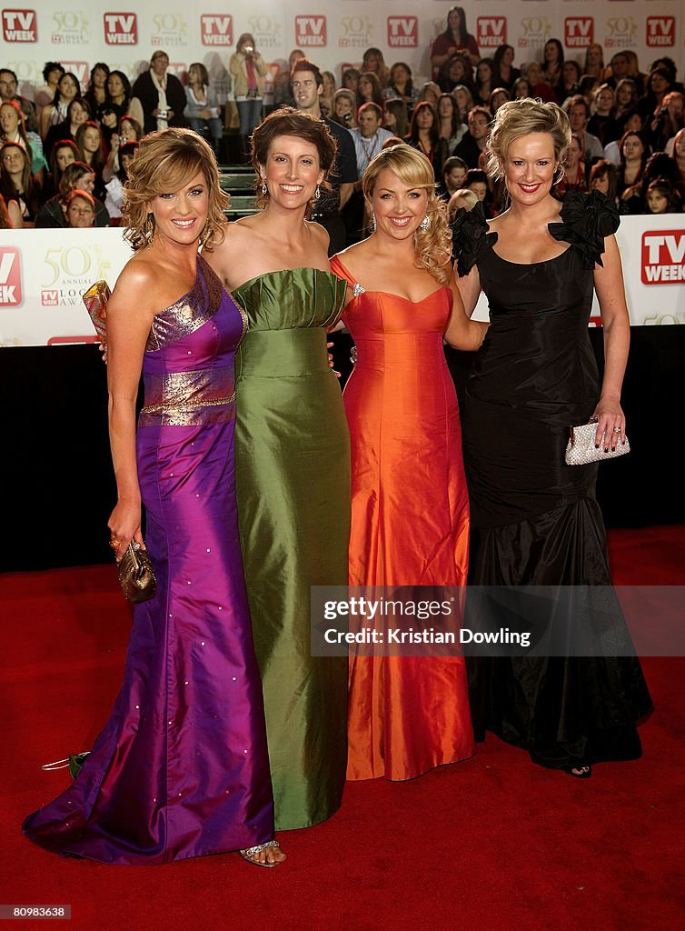 Arrivals For The TV Week Logies 2008