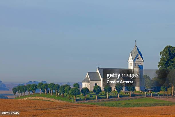 Baldringe Kyrka, church in romanesque style, Skane, Sweden.