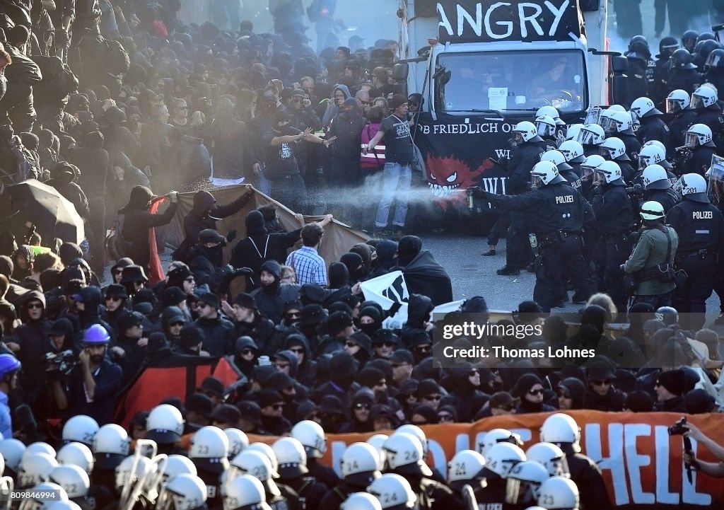 Protesters March During The G20 Summit