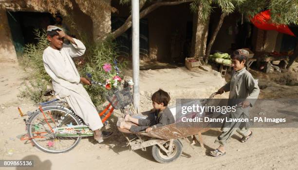 Locals in the village of Siadabad, Afghanistan.
