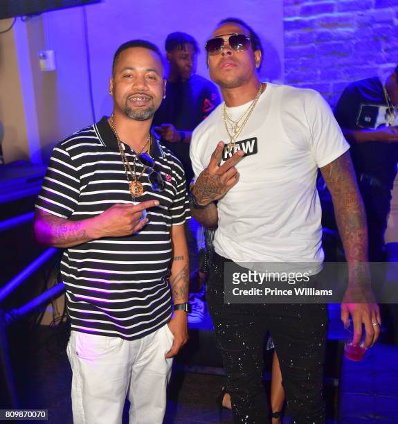Juvenile and Shannon Brown attend the "Shades of Black weekend Climax" Party at Metropolitan Nightclub on July 3, 2017 in New Orleans, Louisiana.