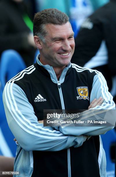 Hull manager Nigel Pearson during the nPower Championship at the AMEX Stadium, Brighton. PRESS ASSOCIATION Photo Picture date: Friday October 15,...