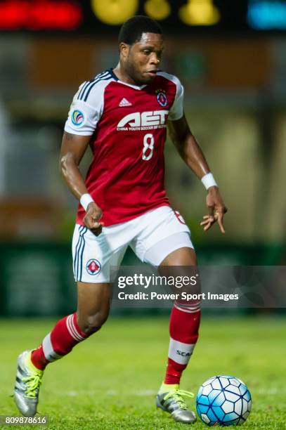 South China midfielder Mahama Awal in action during the AFC Cup 2016 Quarter Finals 1st leg between South China vs Johor Darul Ta'zim on 13 September...