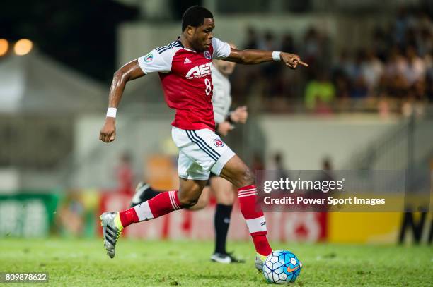 South China midfielder Mahama Awal in action during the AFC Cup 2016 Quarter Finals 1st leg between South China vs Johor Darul Ta'zim on 13 September...