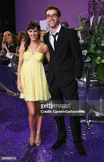 Verity Rushworth and Mark Charnock arrive for the British Soap Awards 2008 at BBC Television Centre on May 3, 2008 in London, England.