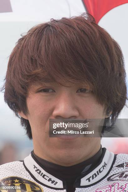 Moto2 2017 n. 45 Tetsuta Nagashima of Japan and Teluru SAG Team looks on at Sachsenring Circuit on July 5, 2017 in Hohenstein-Ernstthal, Germany.