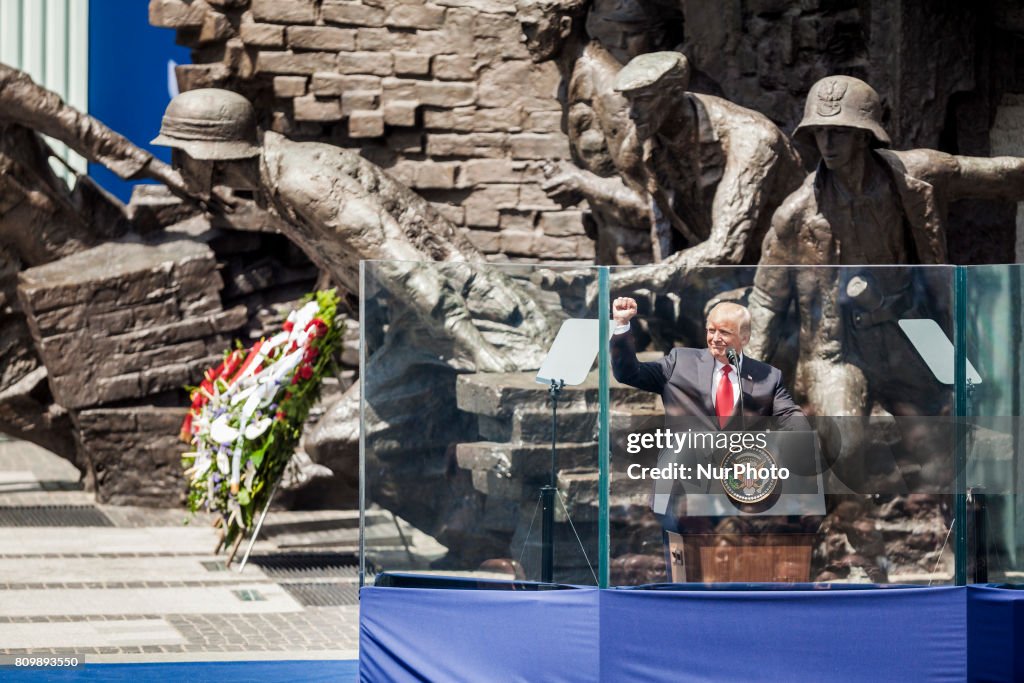 US President Donald Trump Visits Poland