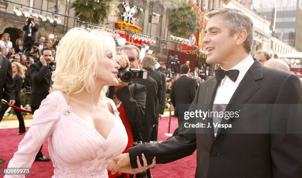 Dolly Parton and George Clooney