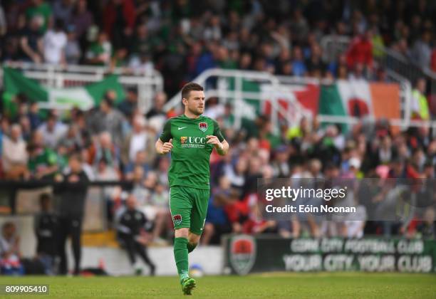 Cork , Ireland - 6 July 2017; Steven Beattie of Cork City makes his way onto the pitch during the Europa League First Qualifying Round Second Leg...