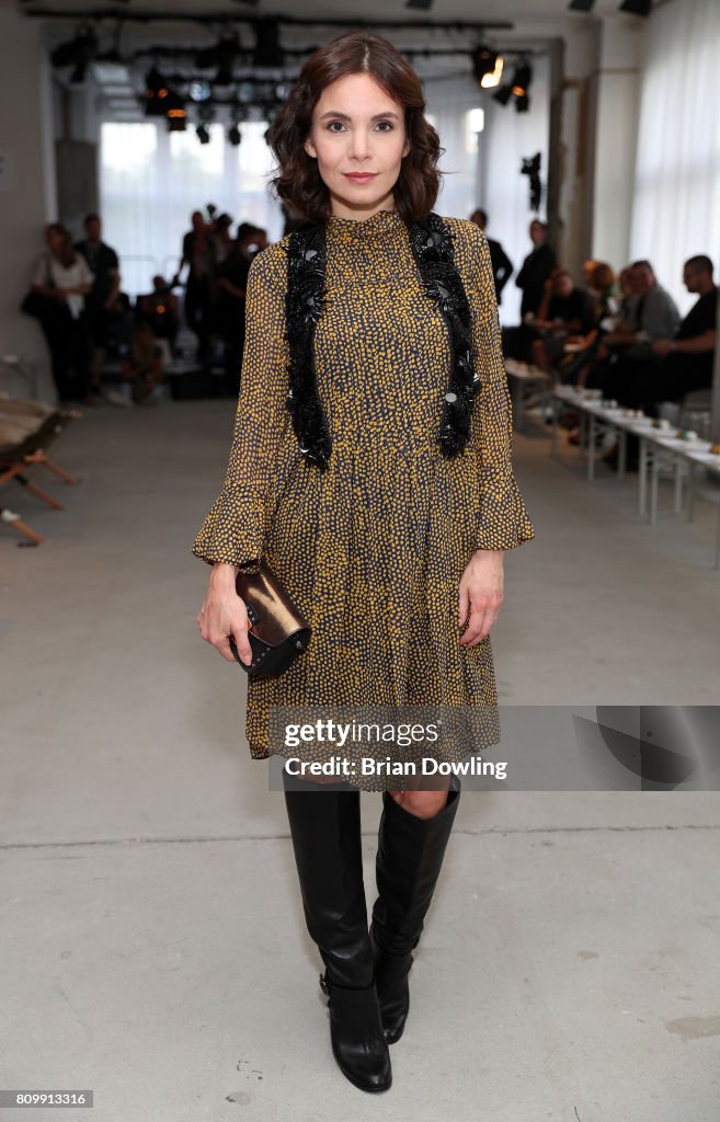 Nadine Warmuth attends the Dorothee Schumacher show during the... News