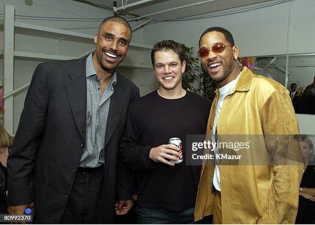 Rick Fox, Matt Damon and Will Smith