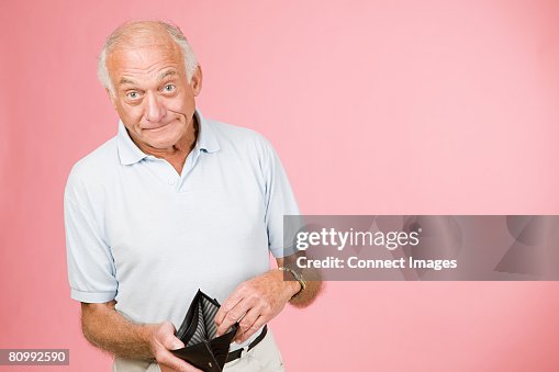 Man with empty wallet Man with empty wallet