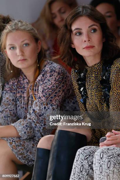 Nadine Warmuth attends the Dorothee Schumacher show during the Mercedes-Benz Fashion Week Berlin Spring/Summer 2018 at Kaufhaus Jandorf on July 6,...