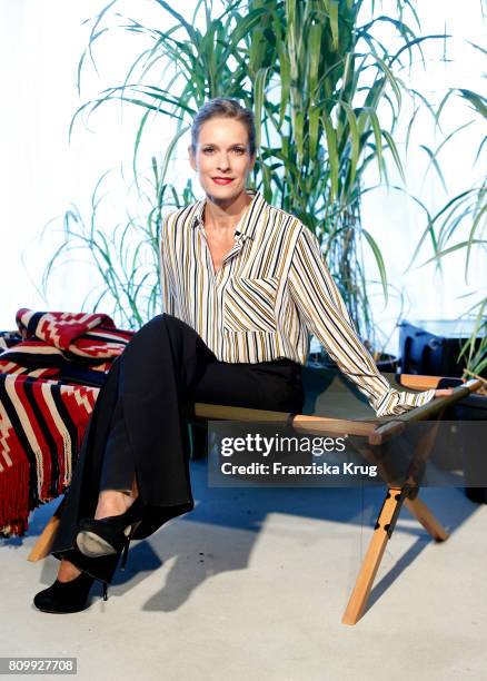 Lisa Martinek attends the Dorothee Schumacher show during the Mercedes-Benz Fashion Week Berlin Spring/Summer 2018 at Kaufhaus Jandorf on July 6,...