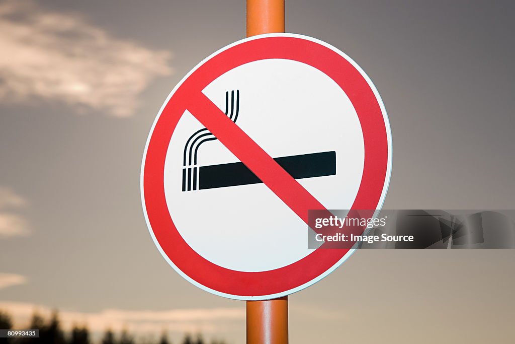 No smoking sign