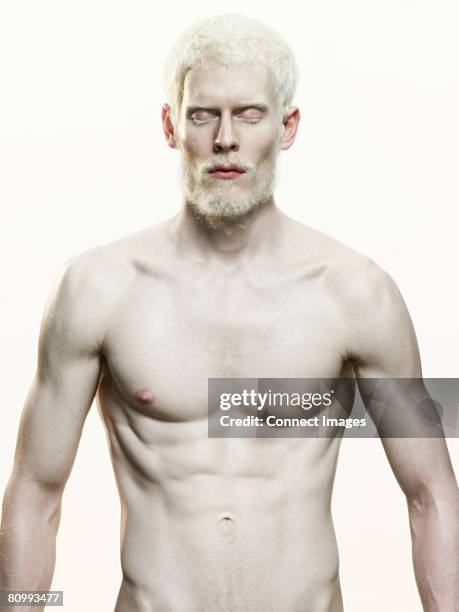man with eyes closed - human body part stock pictures, royalty-free photos & images