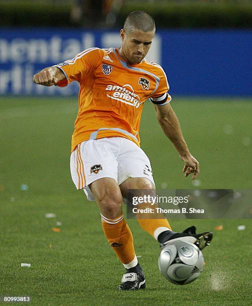 Wade Barrett of the Houston Dynamo against Chivas USA on May 3, 2008 at Robertson Stadium in Houston, Texas.