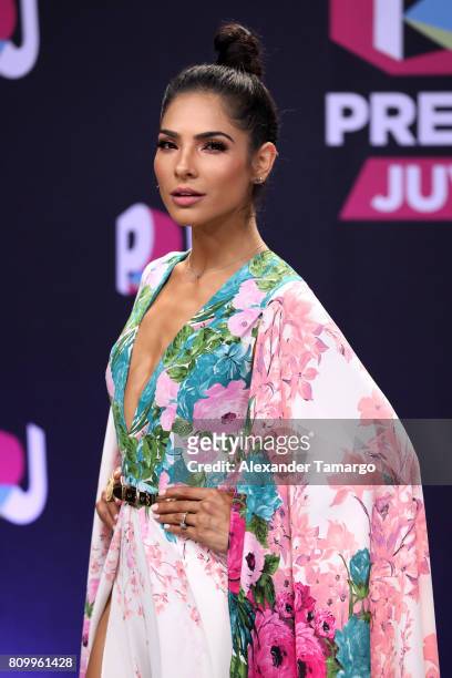 Alejandra Espinoza attends the Univision's "Premios Juventud" 2017 Celebrates The Hottest Musical Artists And Young Latinos Change-Makers at Watsco...